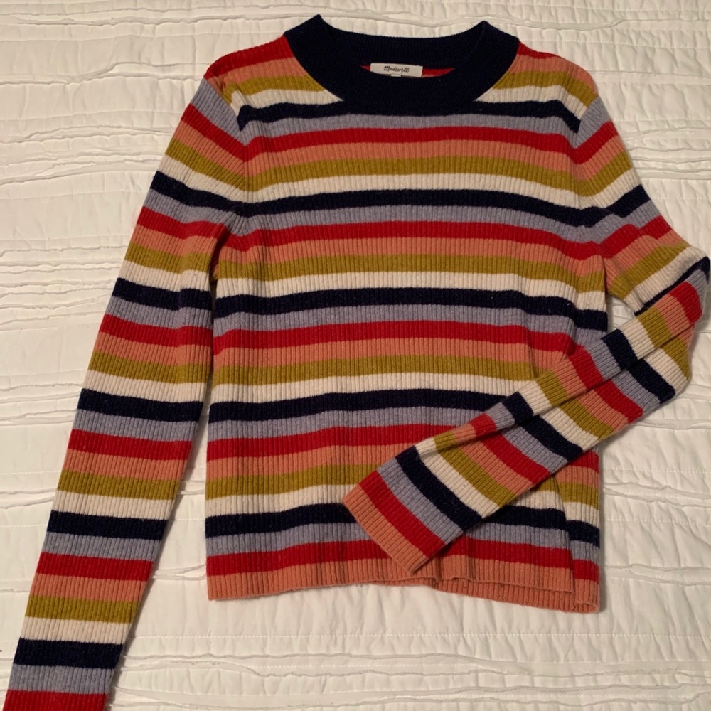 STRIPED MADEWELL SWEATER